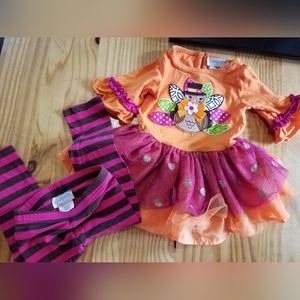 5/$20 Emily Rose 18M 2pc Thanksgiving Outfit